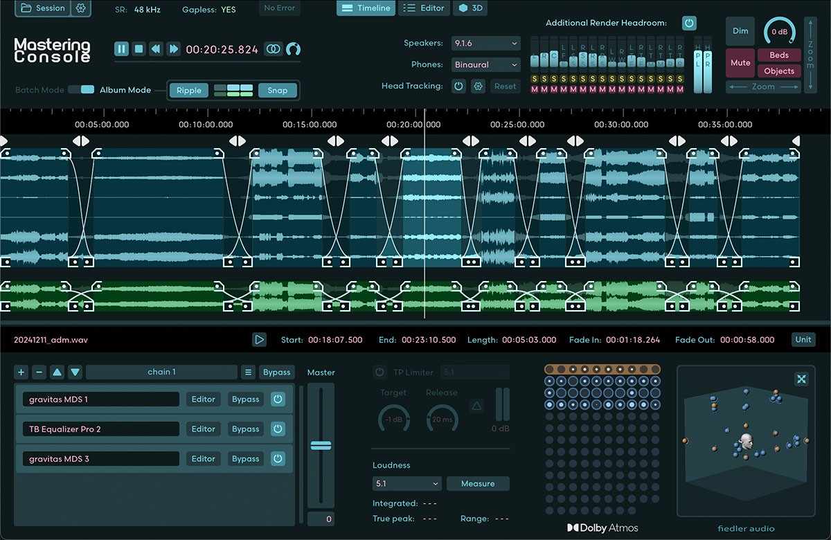Fiedler Audio Mastering Console 2 plugin interface on sale at Plugin Boutique, 30% off until Aug 31