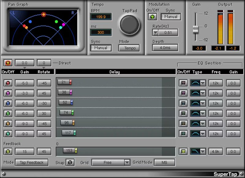 Waves SuperTap plugin interface on sale at Plugin Boutique, 55% off until Jun 02
