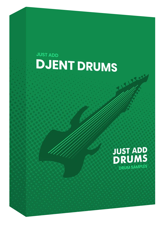 Processed, djent-focused drum samples for Kontakt with multi-output routing and detailed microphone control.