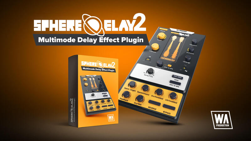 Multimode delay with space controls, modulation, reverse input, stereo filtering and a resizable modern interface.