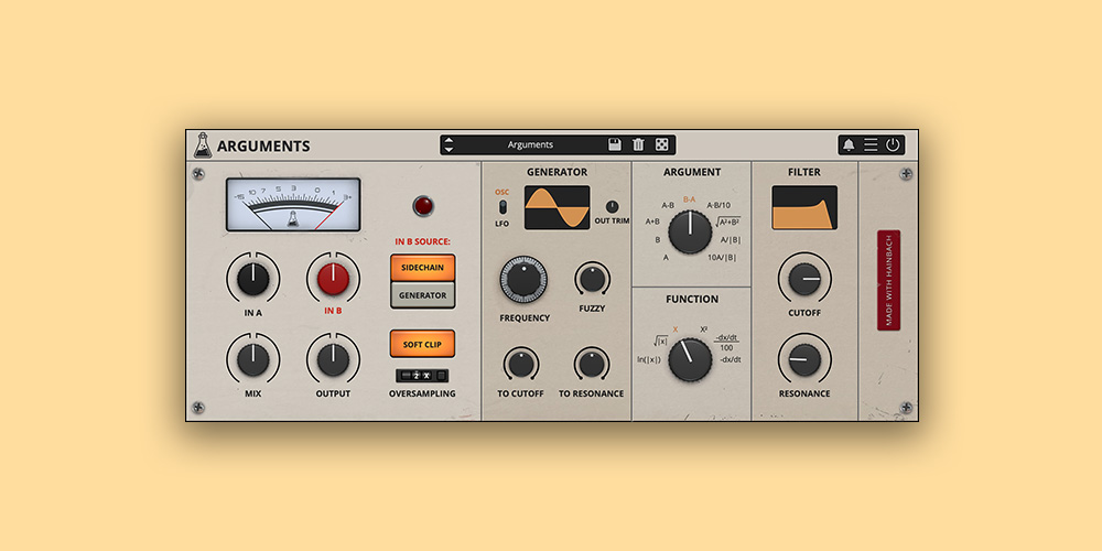 AudioThing Arguments plugin interface on sale at Plugin Boutique, 43% off until Oct 26