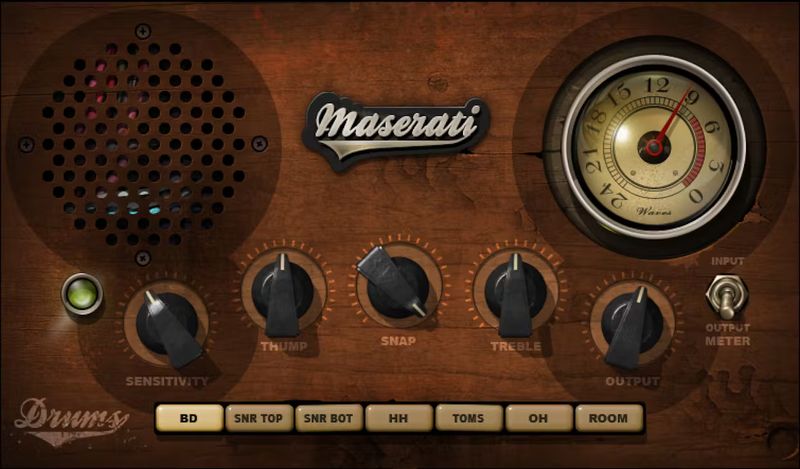 Waves Maserati DRM plugin interface on sale at Plugin Boutique, 64% off until Jul 20
