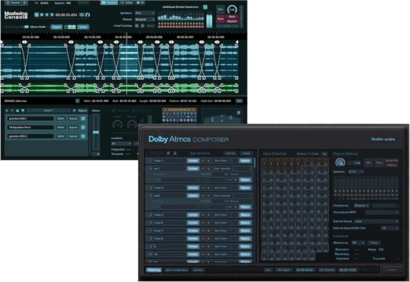 Complete Dolby Atmos production and mastering bundle for creating, monitoring, and exporting ADM/BWF content from any DAW.