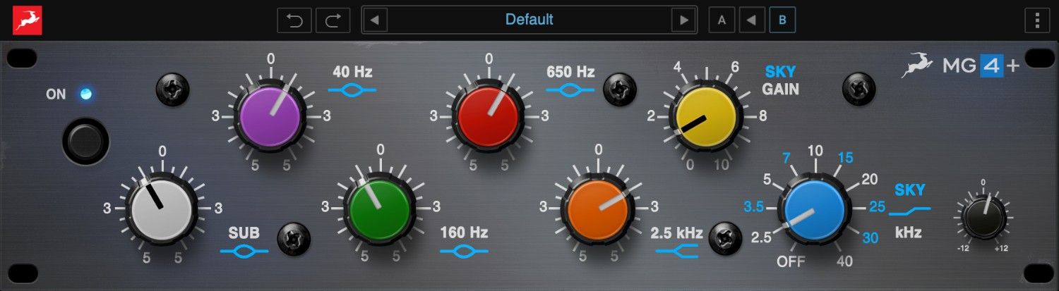 Six-band EQ with a Sky Band for glossy highs and linear-phase transparency.
