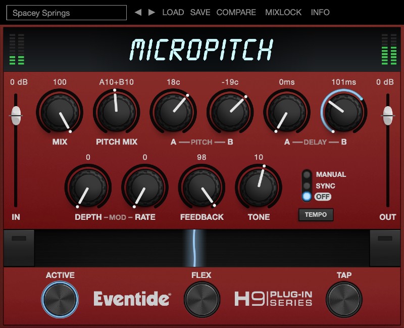 Eventide MicroPitch plugin interface on sale at Plugin Boutique, 50% off until Jun 14