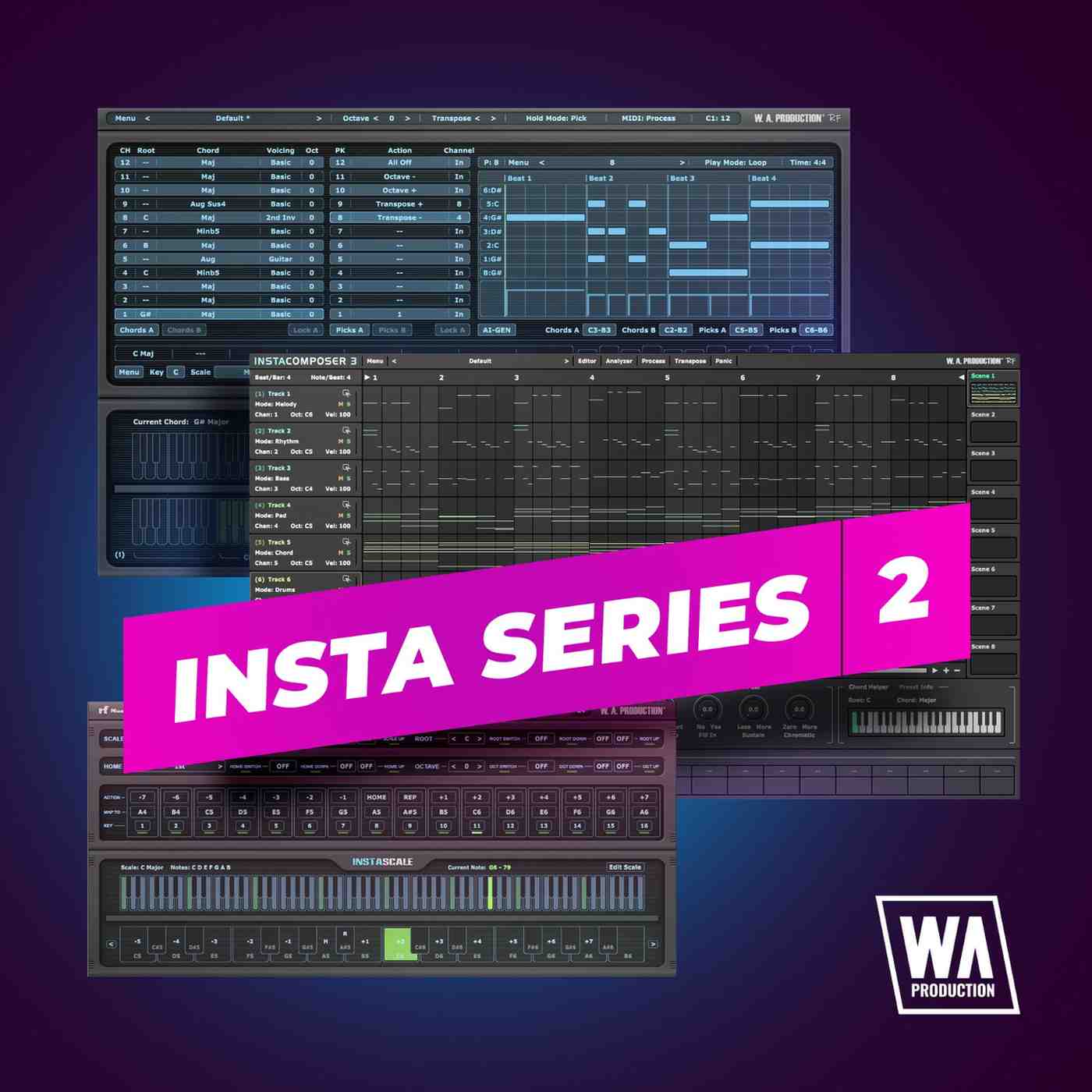 W. A. Production Insta Series 2 Bundle plugin interface on sale at Plugin Boutique, 87% off until May 07