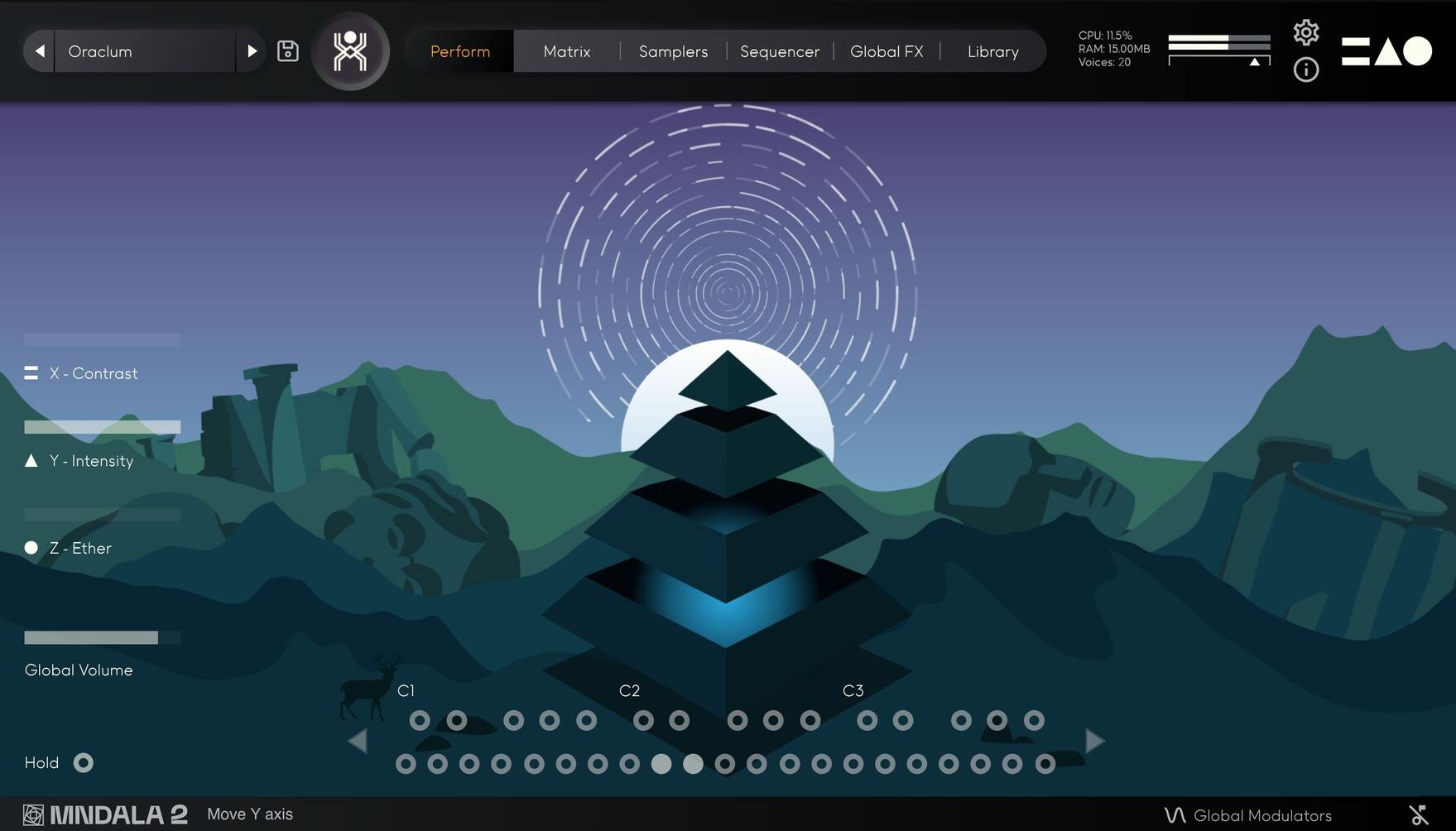 High-resolution collection of rare world instruments and extended techniques with real-time performance controls.