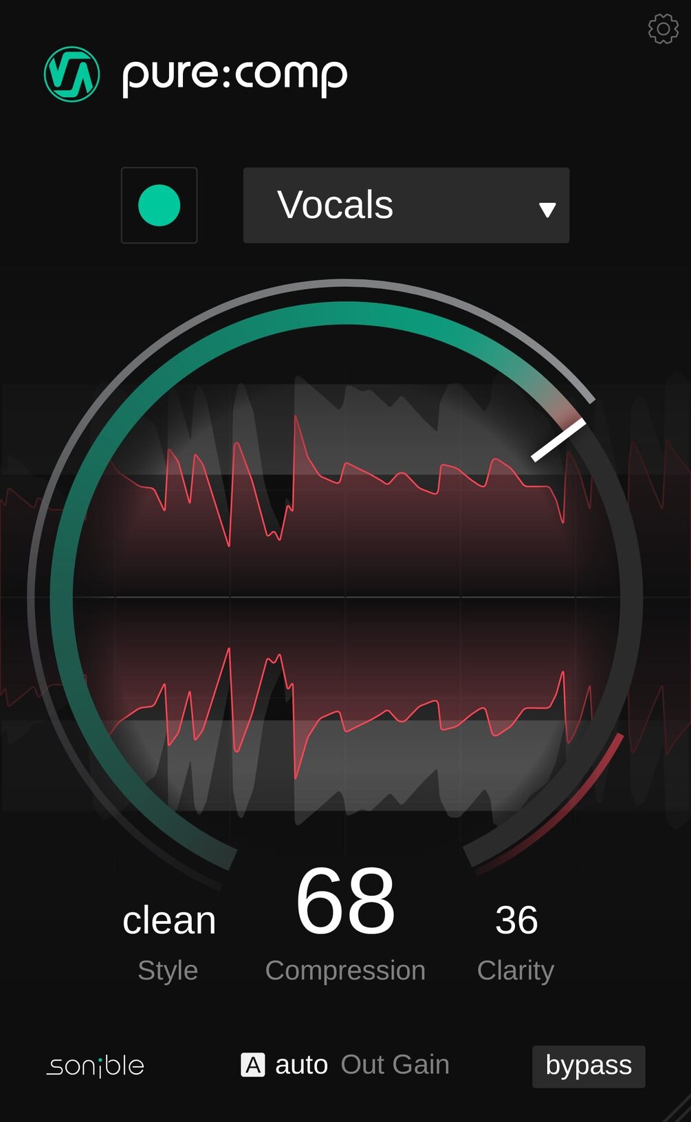sonible pure:comp plugin interface on sale at Plugin Boutique, 35% off until Apr 20