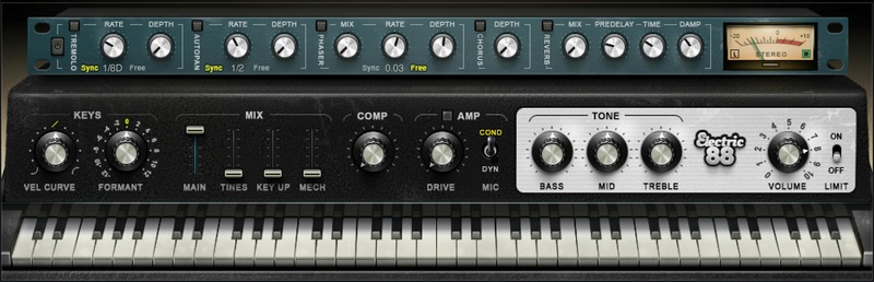 Waves Electric 88 Piano plugin interface on sale at Plugin Boutique, 55% off until Jun 02