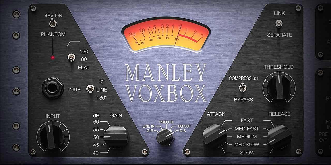 Authentic emulation of the Manley VOXBOX tube channel strip with Unison mic-preamp modeling.
