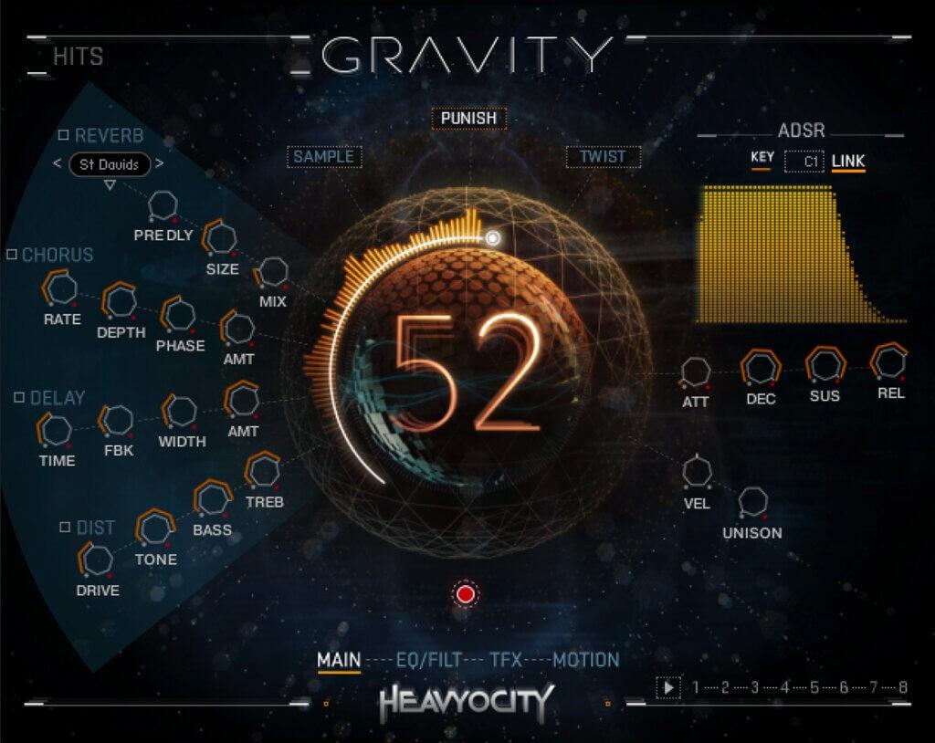 Cinematic sample library with multilayer Hits, customizable Risers, evolving Pads and a tempo‑synced Motion sequencer.