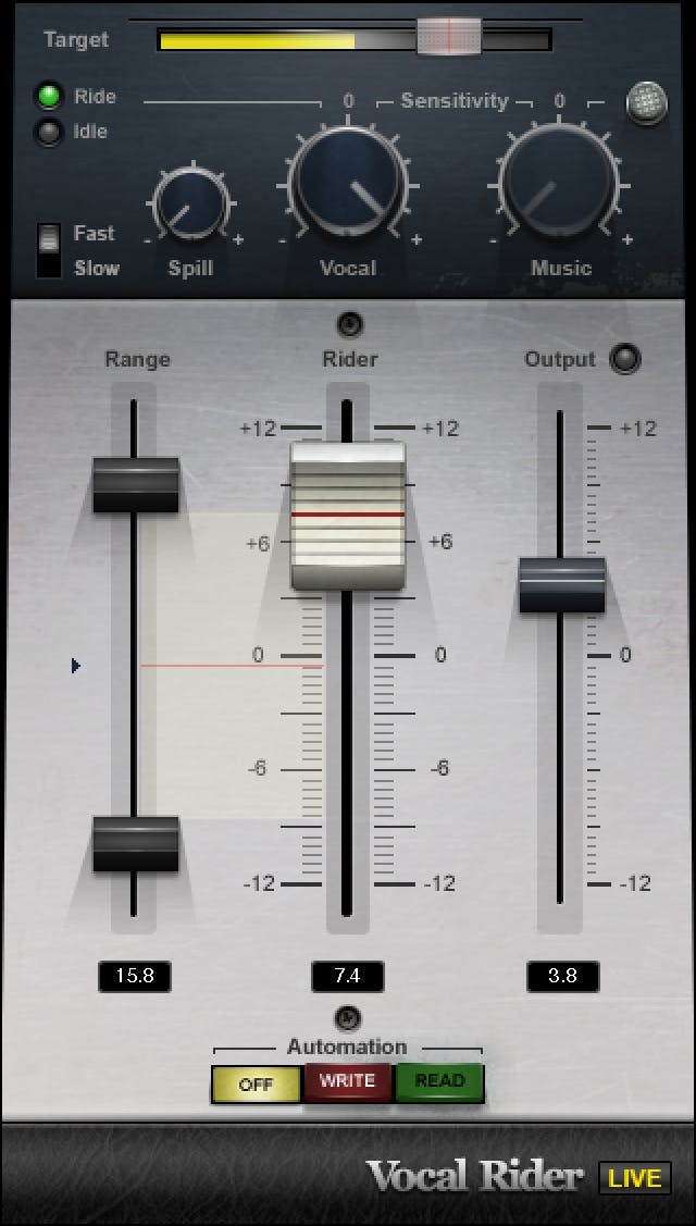 Automatically maintains consistent vocal levels in real time while preserving natural tone.