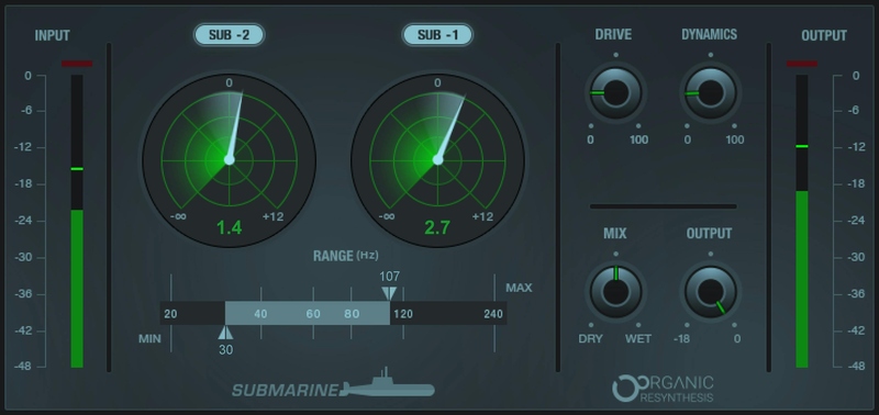 Generates clear subharmonics below your signal using Organic ReSynthesis for tracks, buses, or masters.