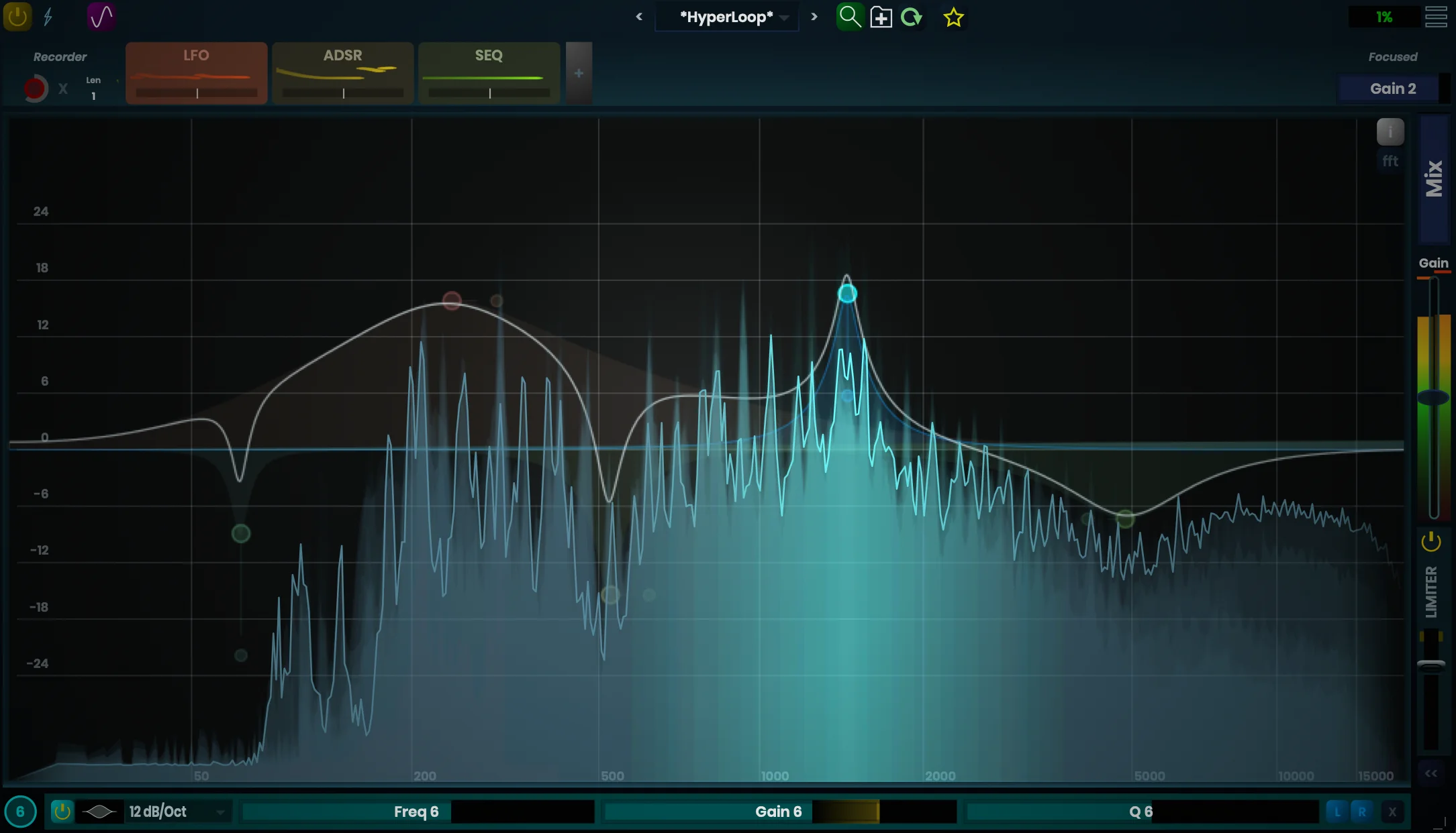 A mod-capable EQ with very steep slopes, automation recording, and multiple modulation sources.