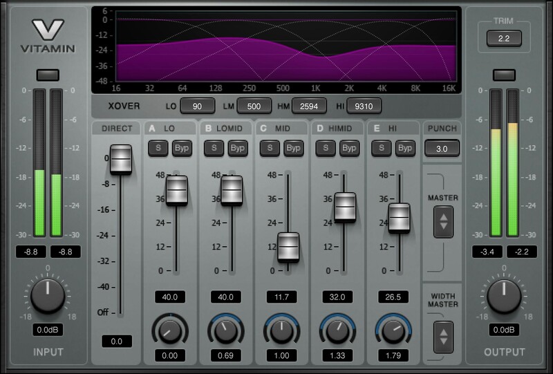 Multiband harmonic enhancer that adds clarity, transient punch and stereo width to tracks, groups, or masters.