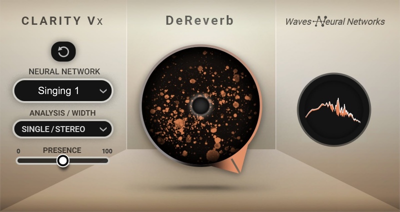 One-knob AI de-reverb that reduces room reflections for cleaner, more usable vocal and dialogue tracks.