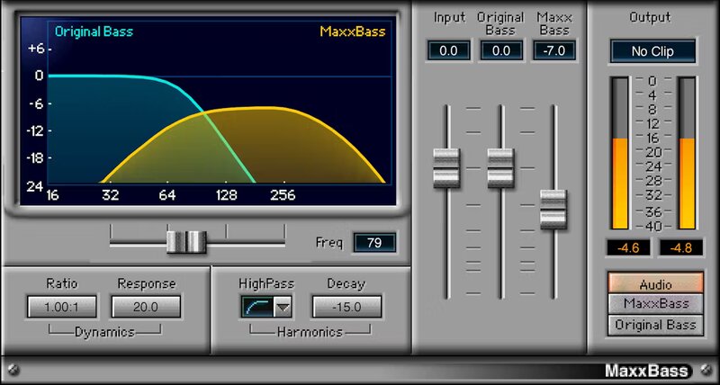 Waves MaxxBass plugin interface on sale at Plugin Boutique, 64% off until Jun 14