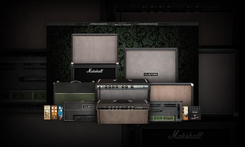 Classic amp, cab IR and stompbox models for retro-to-modern guitar tones with mic placement and EQ control.