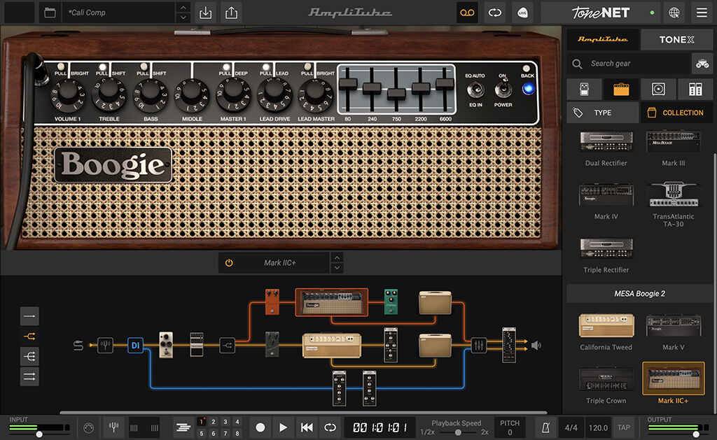 Adds four certified MESA/Boogie amps and five cabinets to AmpliTube 5, modelled and approved by MESA Engineering.