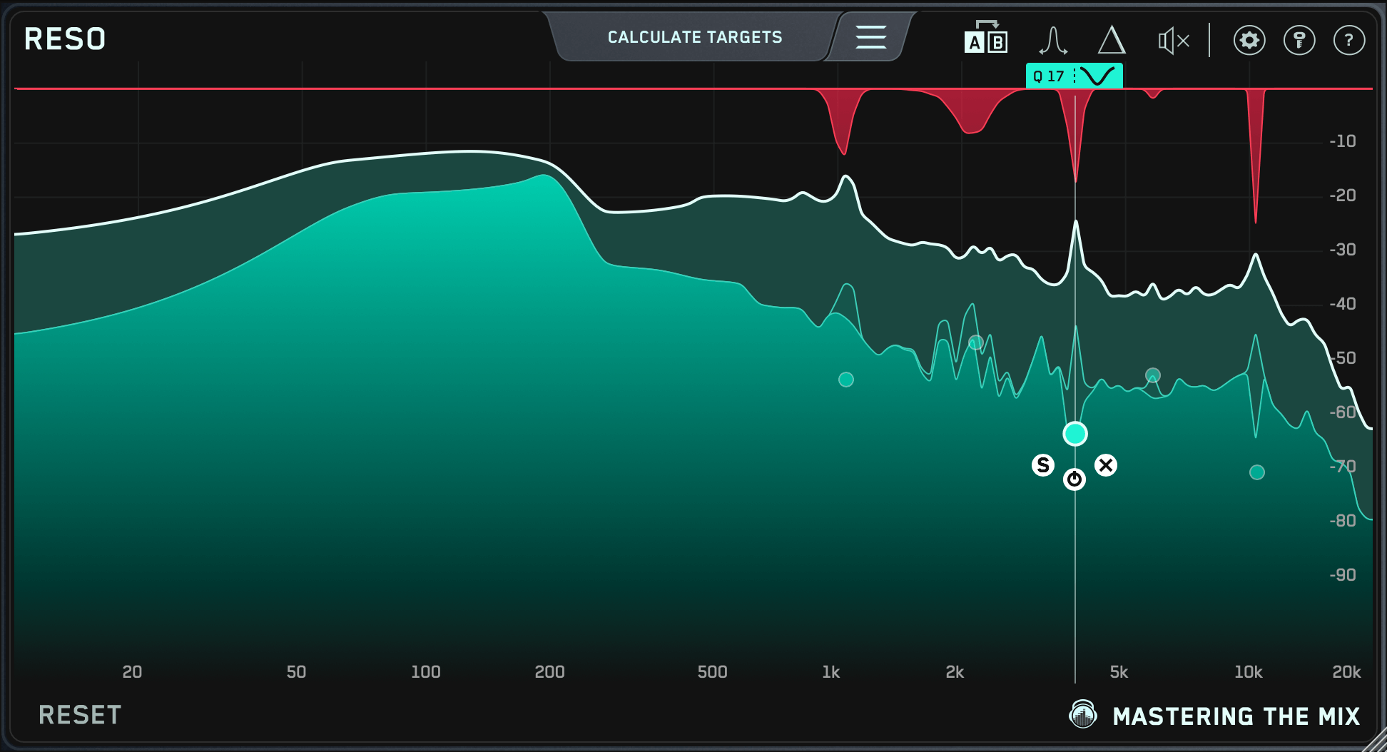 Mastering The Mix RESO plugin interface on sale at Plugin Boutique, 26% off until Apr 20