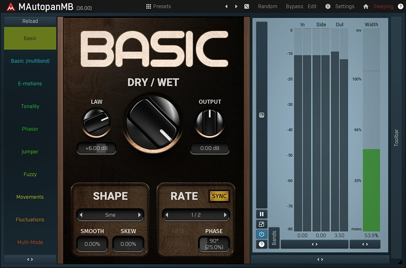 MeldaProduction MAutopanMB plugin interface on sale at Plugin Boutique, 83% off until Jun 21