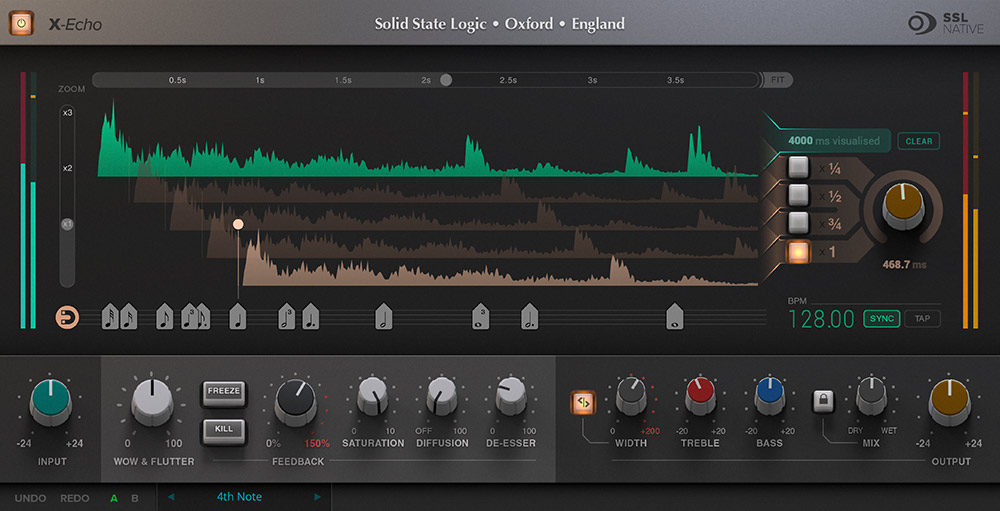 Solid State Logic SSL Native X-Echo plugin interface on sale at Plugin Boutique, 84% off until Aug 31
