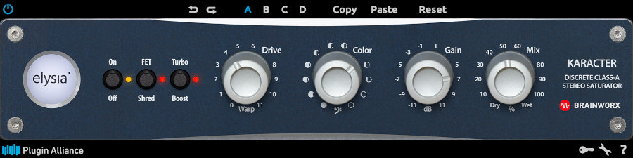 Two-plugin emulation offering three saturation modes and mid/side-capable mix/master processing.