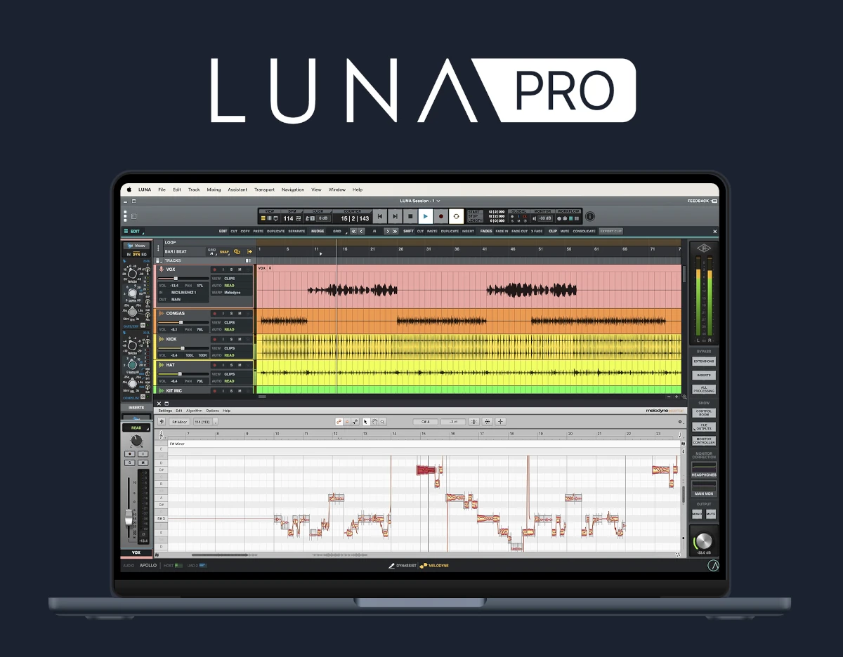 Universal Audio LUNA Pro V2 plugin interface on sale at Plugin Boutique, 35% off until Mar 31