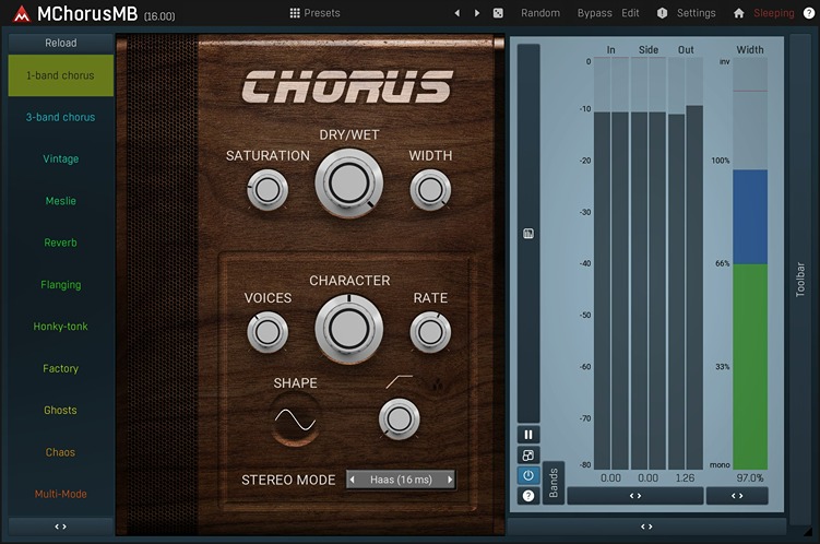 MeldaProduction MChorusMB plugin interface on sale at Plugin Boutique, 50% off until Jun 07