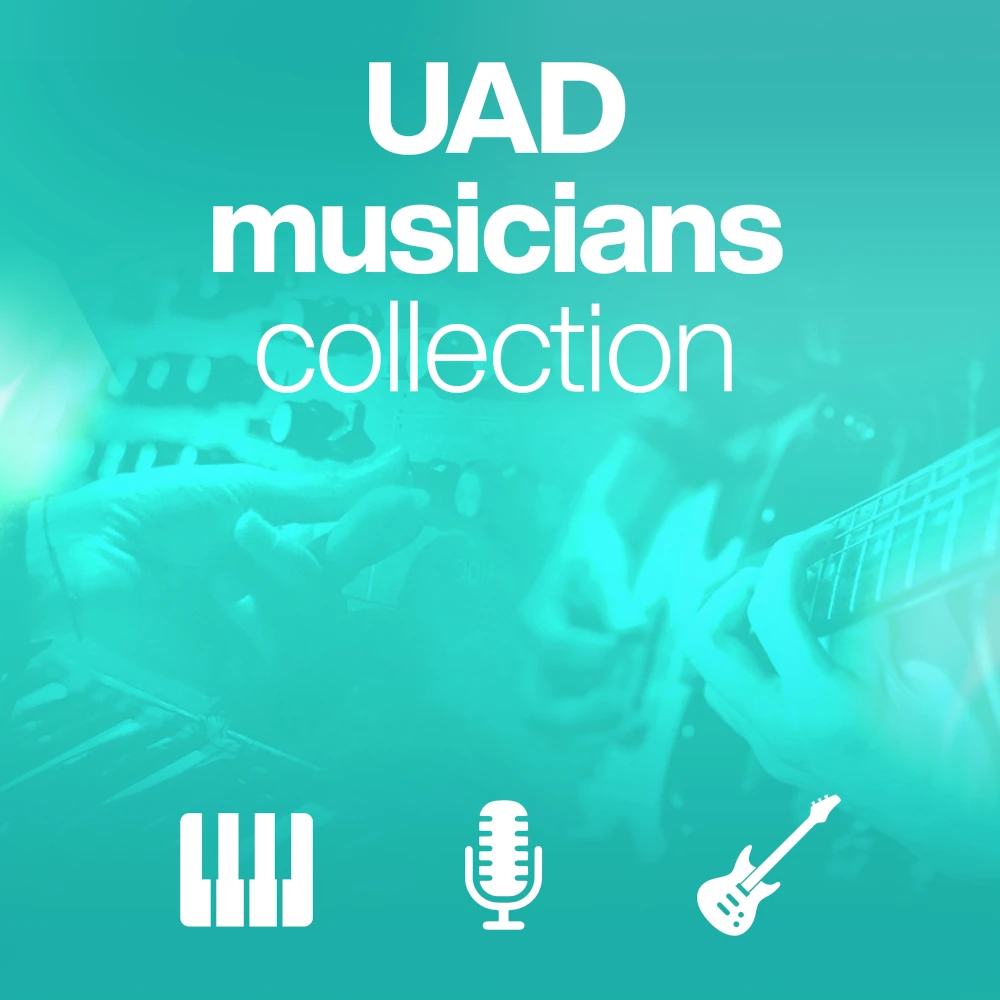 A 10-plugin collection of UAD amps, synths, keys, vocal tools, and classic reverbs for recording and mixing.