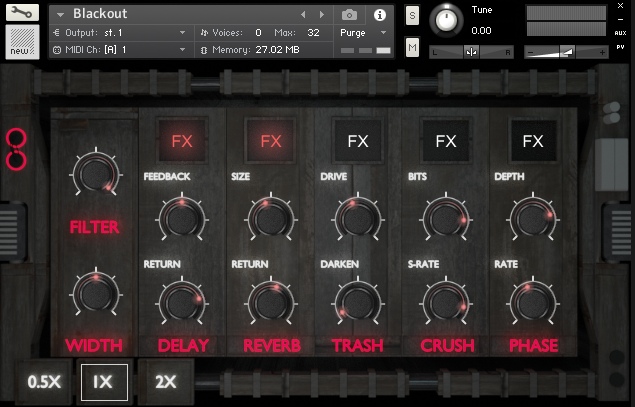 Compact, tempo-synced pulse engine for Kontakt with built-in automatable FX and quick, playable rhythmic textures.