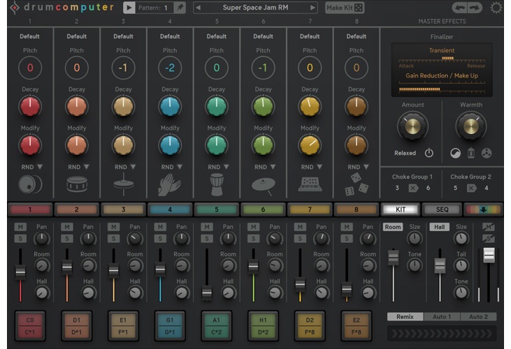 A hybrid drum engine with layered synthesis, sampler mode, advanced sequencing and live performance controls.