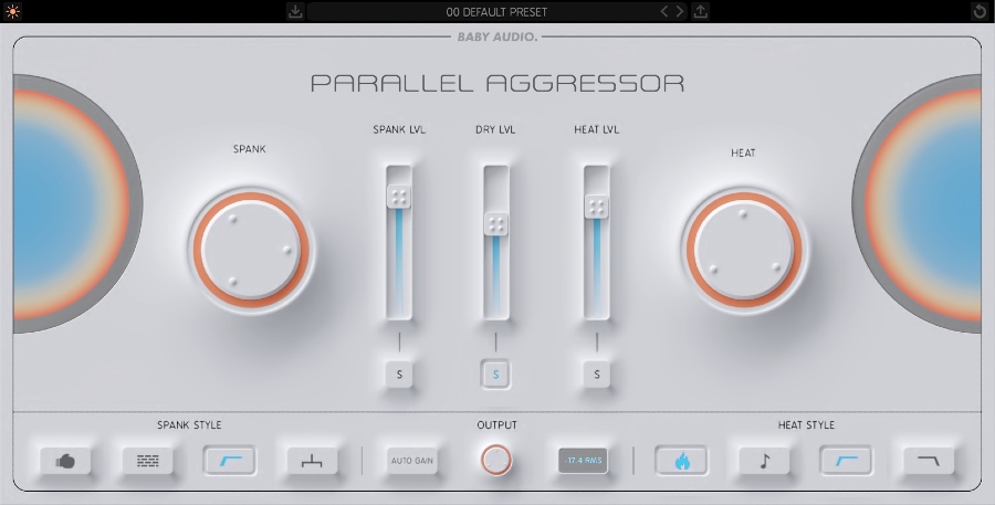Three-way parallel processing for added punch and saturation with simple, mix-friendly controls.