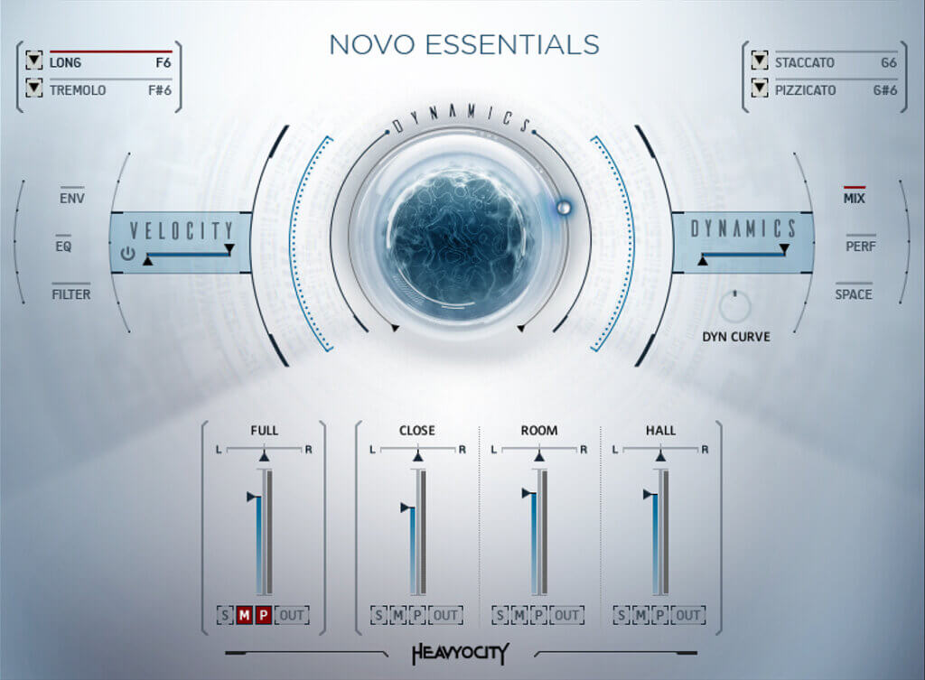Core NOVO strings, playable ensemble patches plus designer and loop tools for cinematic arranging and texture work.