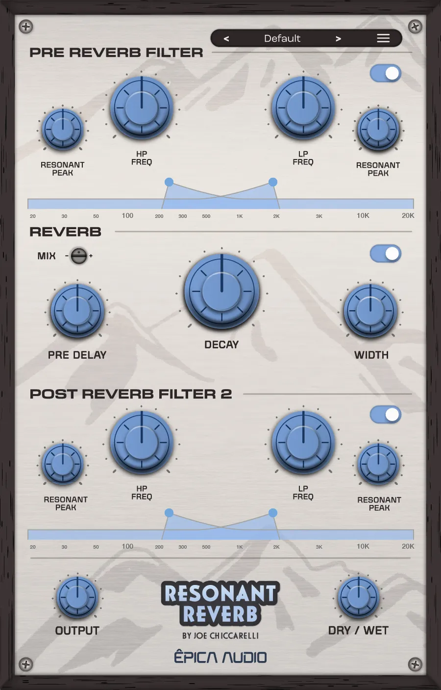 Épica Audio Resonant Reverb plugin interface on sale at Plugin Boutique, 40% off until Oct 18
