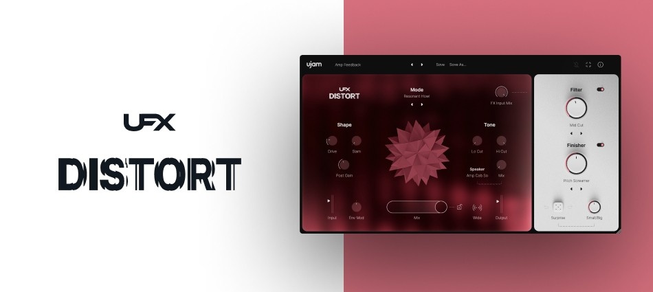 Twenty distortion modes, speaker emulations and multi-effect shaping for a wide range of tones.