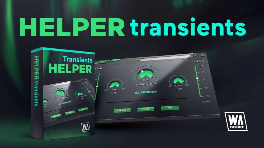 W. A. Production Helper Transients 2 plugin interface on sale at Plugin Boutique, 60% off until Aug 31