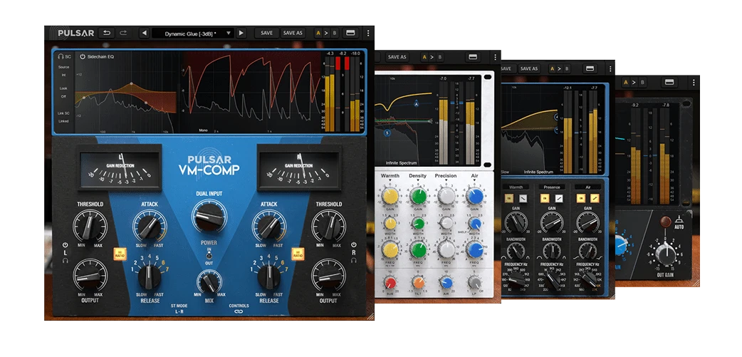 Pulsar Audio Pulsar Audio Mastering Bundle plugin interface on sale at Plugin Boutique, 44% off until Aug 19