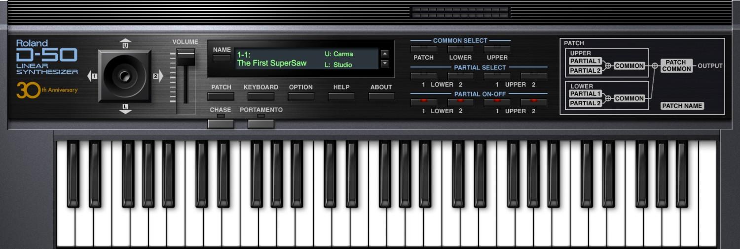 Authentic D-50 sound with original presets, modern modulation, and deep editing inside your DAW.