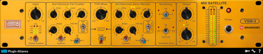Two complementary harmonic generators for precise, mastering-quality saturation and subtle to aggressive coloration.