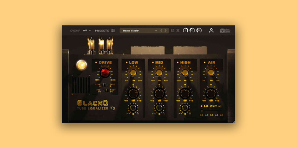 Tube-inspired EQ with two tonal modes, overlapping bands, and selectable oversampling for analogue-style character.