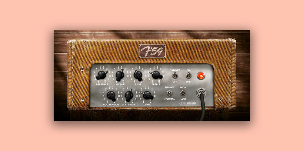 Authentic tweed-era amp emulation with thick cleans, smooth overdrive, and a bypassable cabinet stage.