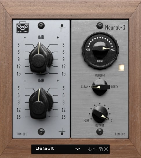 AI-trained analog-style EQ and saturator modeled from vintage EQ and modern preamp hardware.