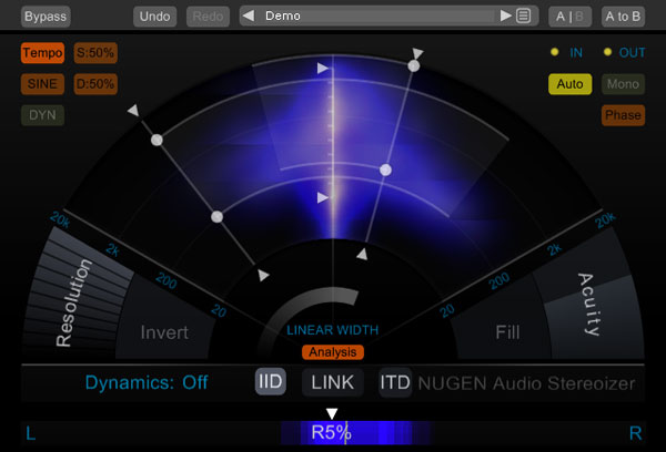 NUGEN Audio Stereoizer plugin interface on sale at Plugin Boutique, 33% off until Aug 17