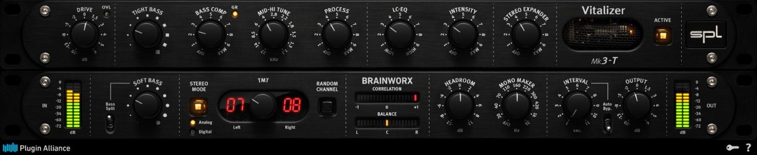 Accurate emulation of SPL Vitalizer Mk3‑T for mastering-focused clarity, low-end shaping and psychoacoustic enhancement.