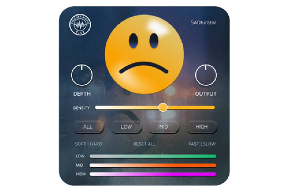 Three-band saturator with an expression-style face control for intuitive, per-band harmonic coloration.