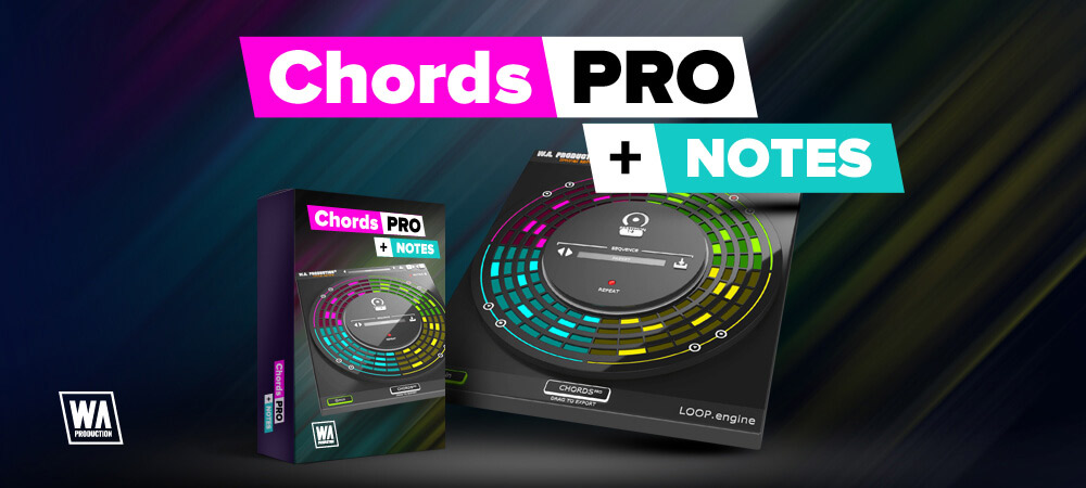 W. A. Production CHORDS PRO + NOTES plugin interface on sale at Plugin Boutique, 78% off until Oct 18