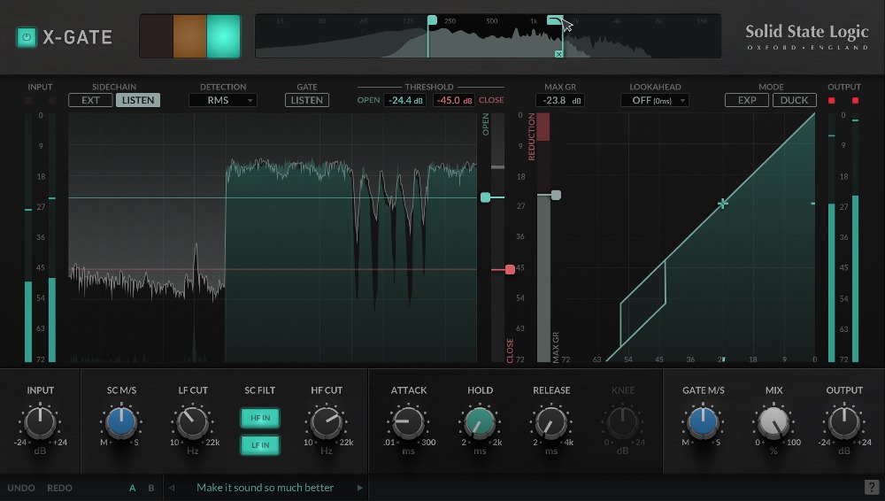 Solid State Logic SSL X-Gate plugin interface on sale at Plugin Boutique, 69% off until Sep 07