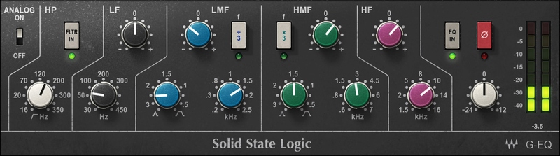 Waves SSL G-Equalizer plugin interface on sale at Plugin Boutique, 72% off until Jun 02