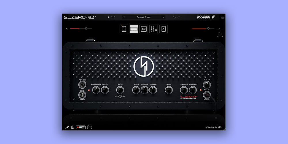 Signature-licensed high-gain amp sim with dynamic cabinet modelling, onboard pedals, delay/reverb, and standalone recording tools.
